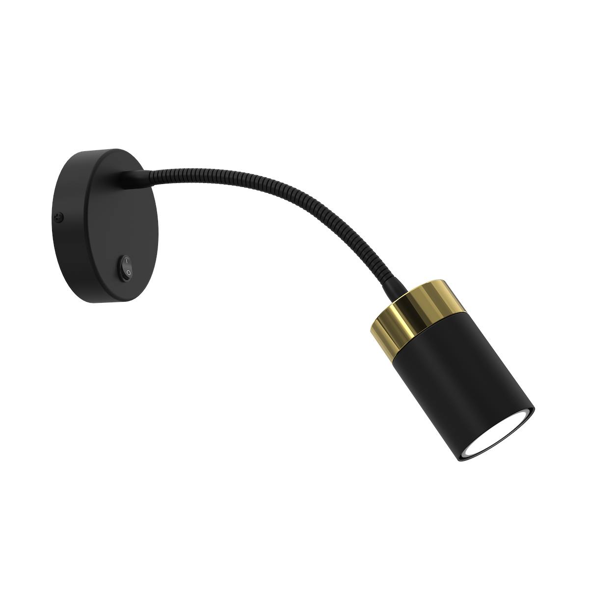 MiLagro Kinkiet flex JOKER BLACK/GOLD 1xGU10 MLP8536