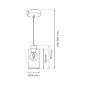 MiLagro Lampa wisząca MADERA 1xE27 MLP8554