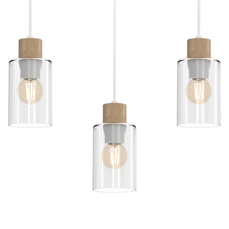 MiLagro Lampa MADERA 3xE27 oryginalne źródło światła