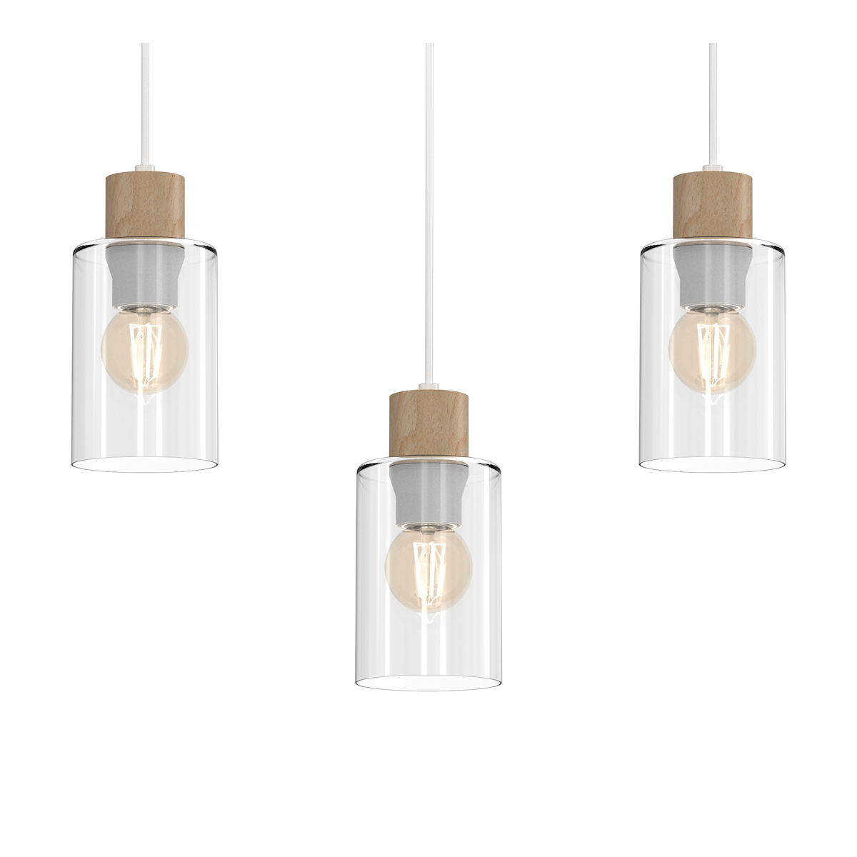 MiLagro Lampa wisząca MADERA 3xE27 MLP8555