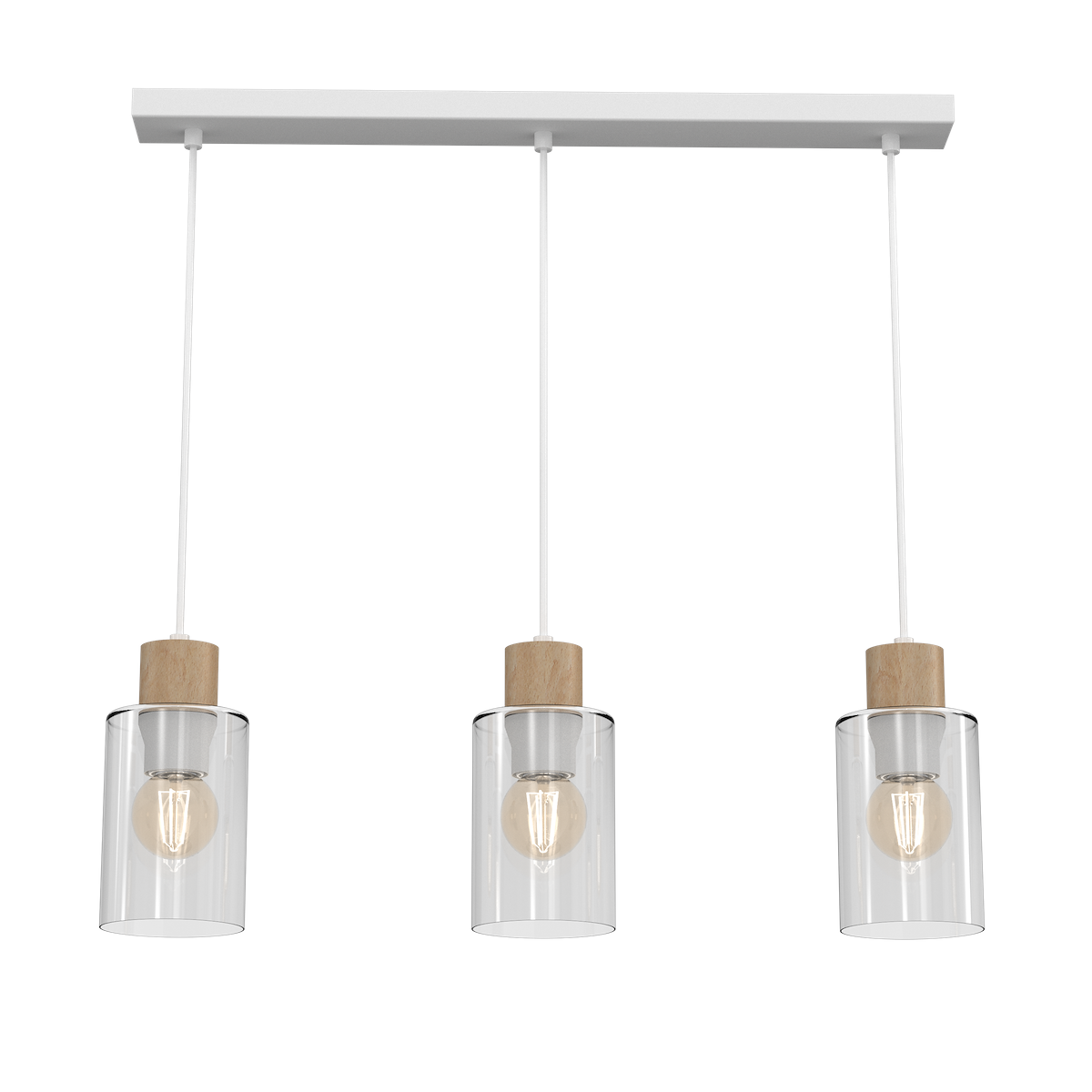 MiLagro Lampa MADERA 3xE27 oryginalne źródło światła