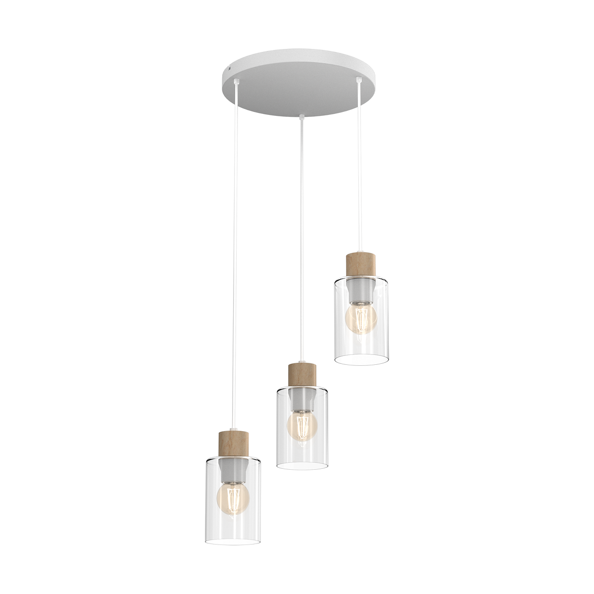 MiLagro Lampa wisząca MADERA 3xE27 MLP8556
