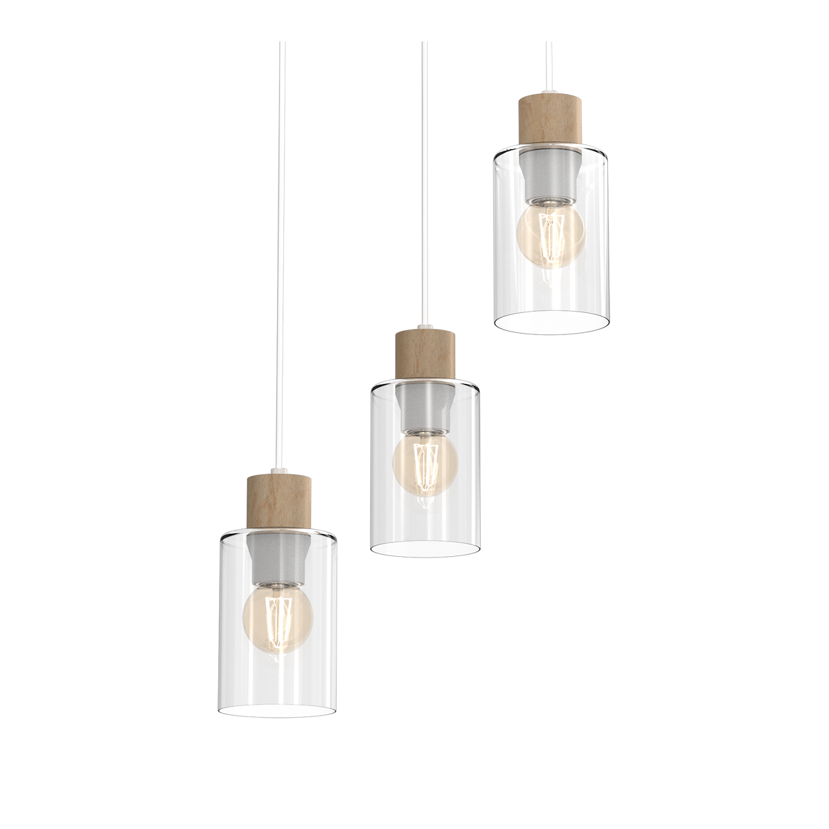 MiLagro Lampa wisząca MADERA 3xE27 MLP8556