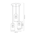 MiLagro Lampa wisząca MADERA 3xE27 MLP8556