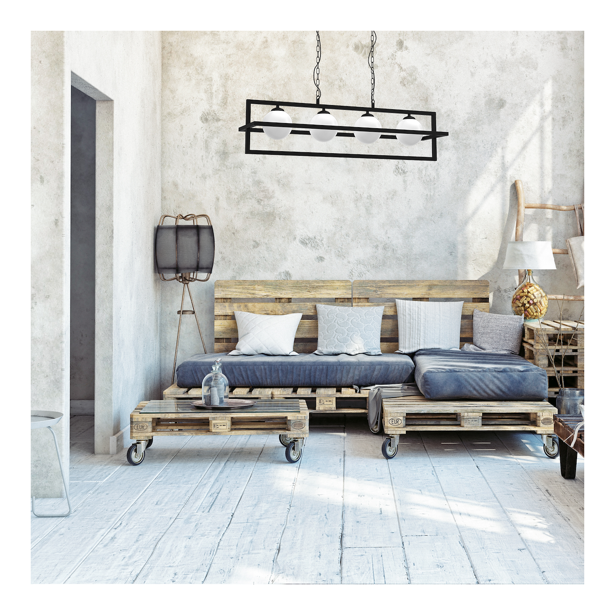 MiLagro Lampa DIEGO 5xE14 Loft designerskie lampy LED