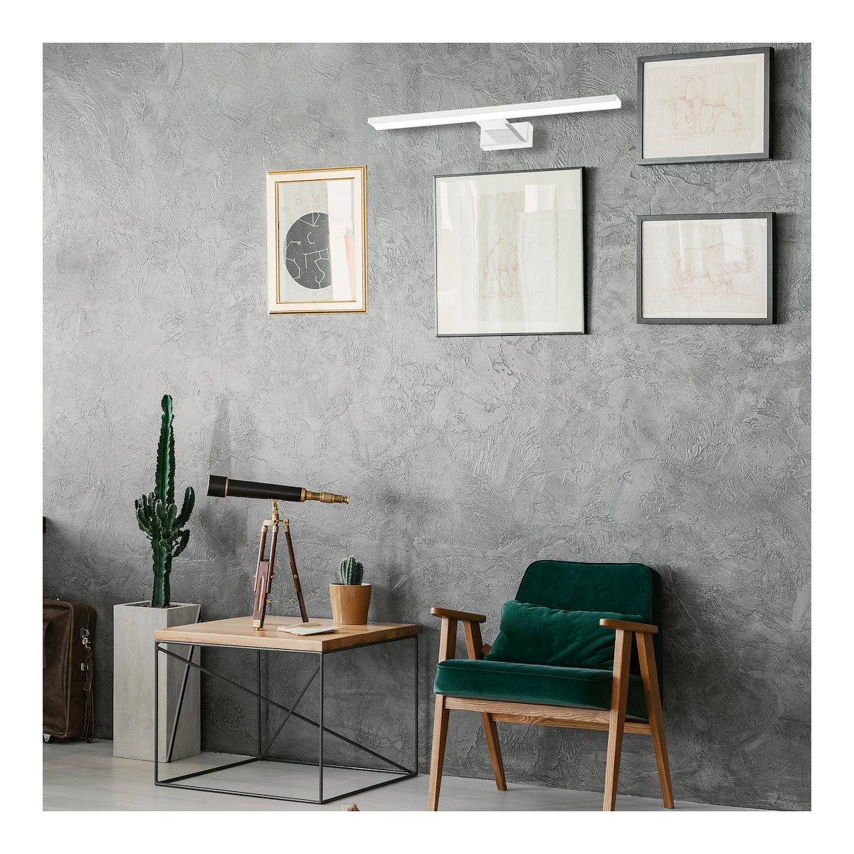 MiLagro Kinkiet Pinto 12W LED 50cm Biały ML8235