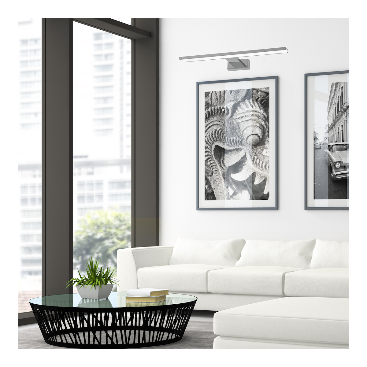 MiLagro Kinkiet PINTO CHROME 12W LED 50cm ML8237