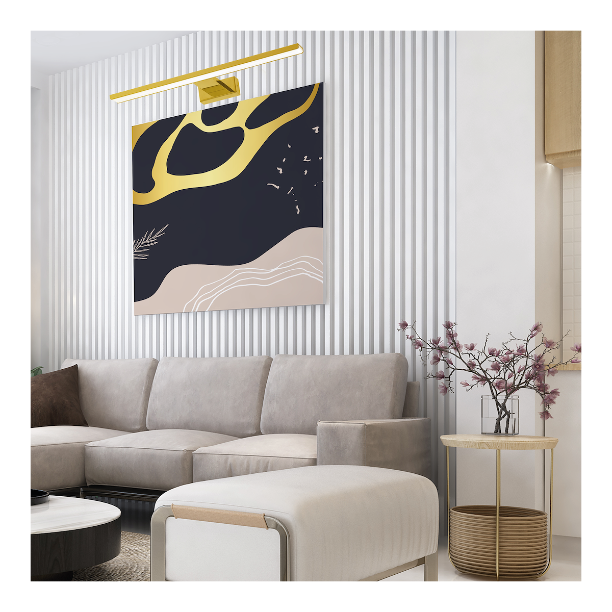 MiLagro Kinkiet PINTO GOLD 12W LED 50cm ML8238