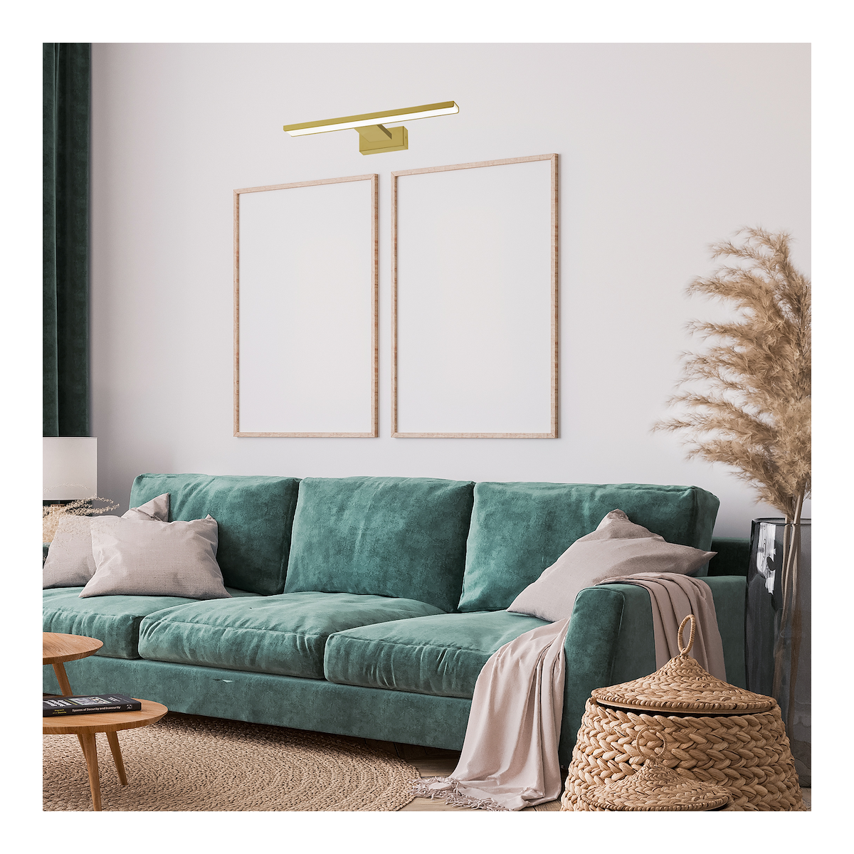 MiLagro Kinkiet PINTO SATIN GOLD 7W LED 30cm ML8250