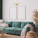 MiLagro Kinkiet PINTO SATIN GOLD designerskie oświetlenie