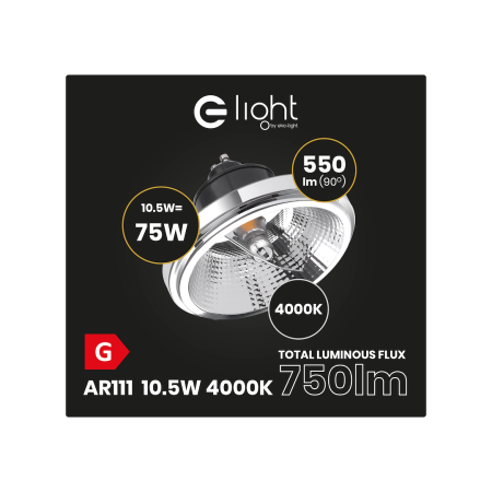 MiLagro Żarówka AR111 GU10 4000K designerskie lampy LED