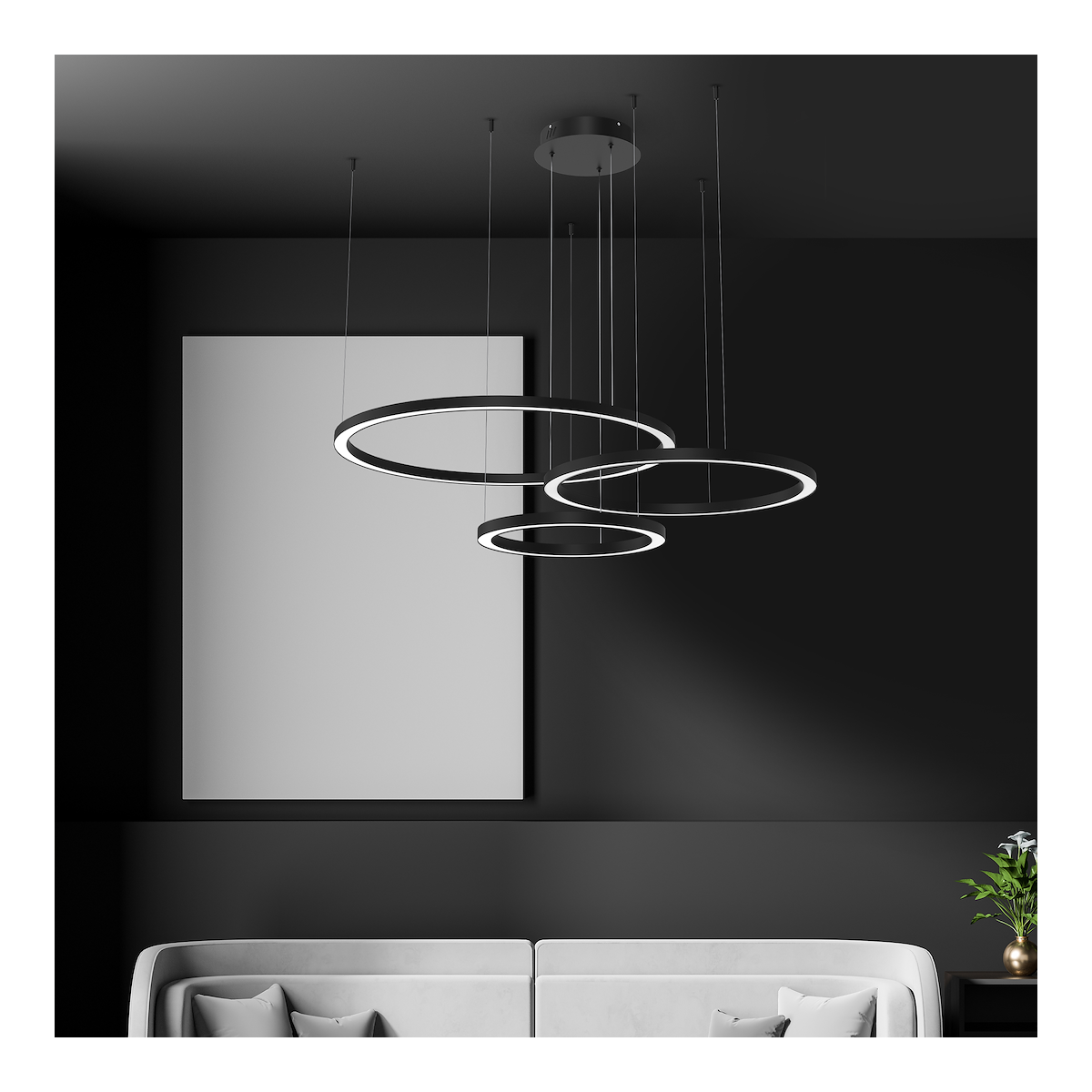 MiLagro Galaxia Black 85W LED wyjątkowa iluminacja
