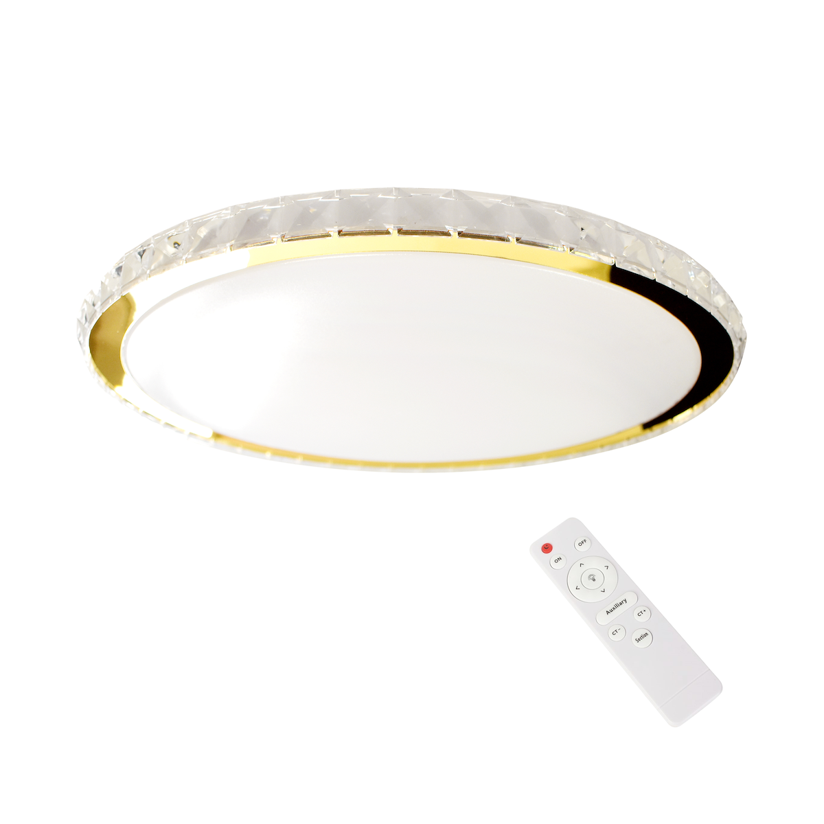 MiLagro Plafon Layla Gold 50W ściemnialny + pilot ML8131