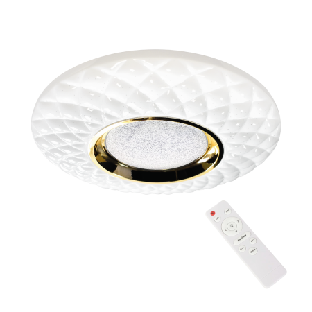 MiLagro Plafon TOKYO GOLD 24W O400 mm + Pilot ML7908