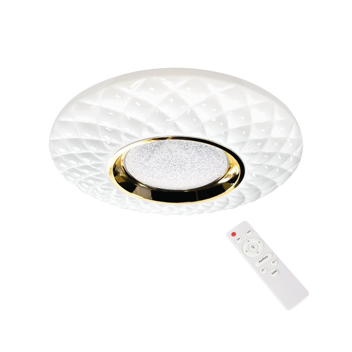 MiLagro Plafon TOKYO GOLD 24W O400 mm + Pilot ML7908