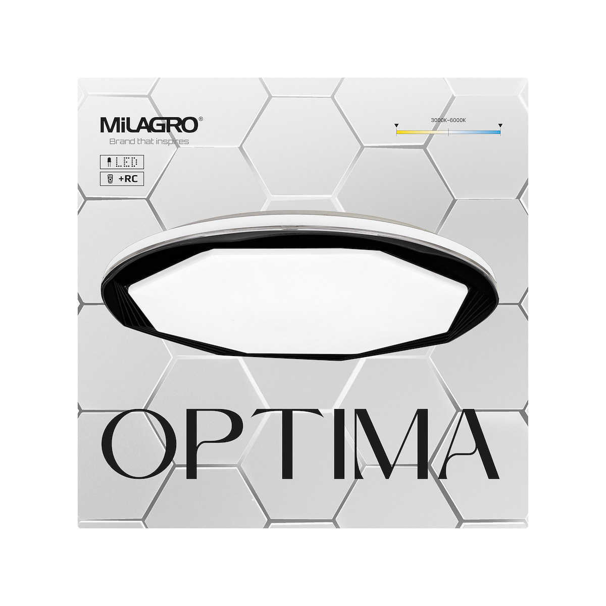 MiLagro Optima Black 52W LED nietuzinkowe oświetlenie