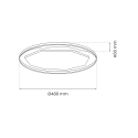MiLagro Optima Black 52W LED nietuzinkowe oświetlenie