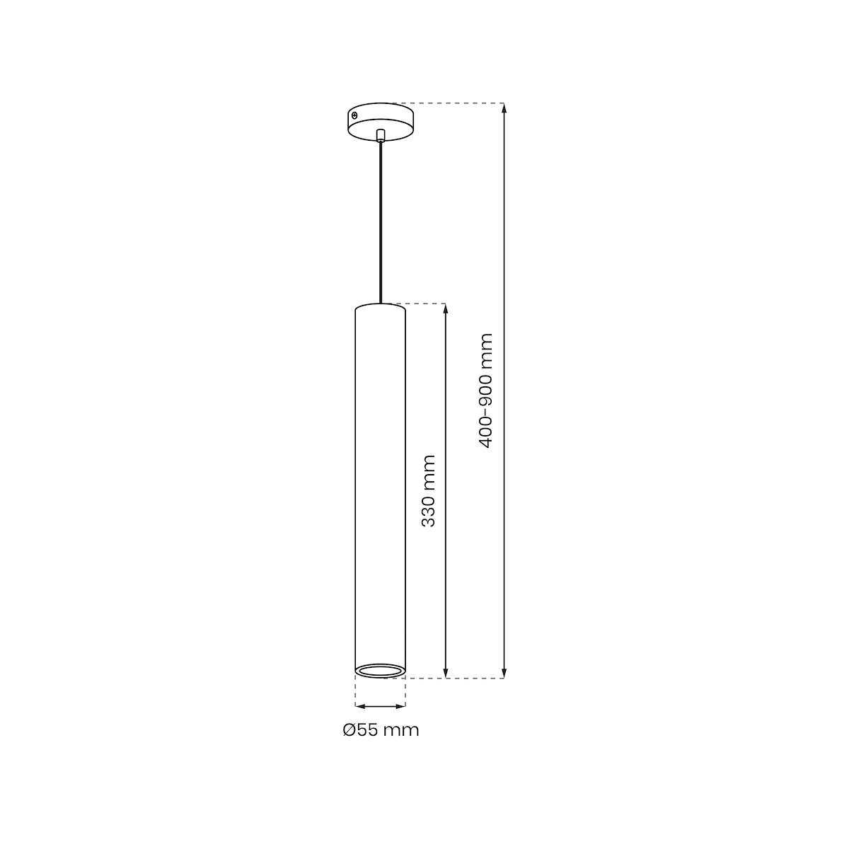 MiLagro Lampa wisząca HUDSON BLACK 1xGU10 MLP8791
