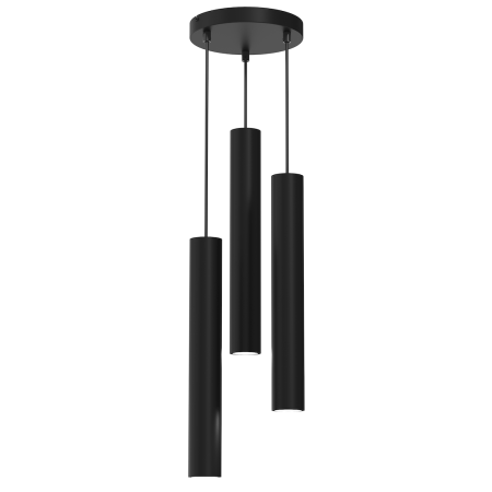 MiLagro Lampa wisząca HUDSON BLACK 3xGU10 MLP8793