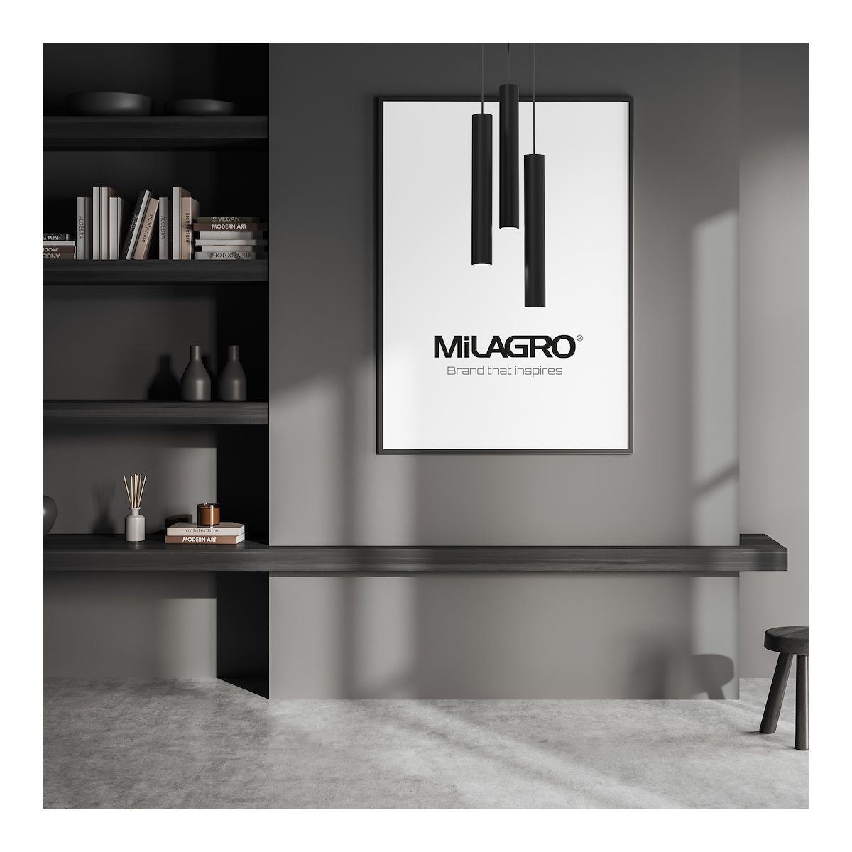 MiLagro Hudson Black 3xGU10 Loft ekskluzywne oświetlenie