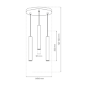 MiLagro Lampa wisząca Hudson Biały 3xGU10 MLP8800