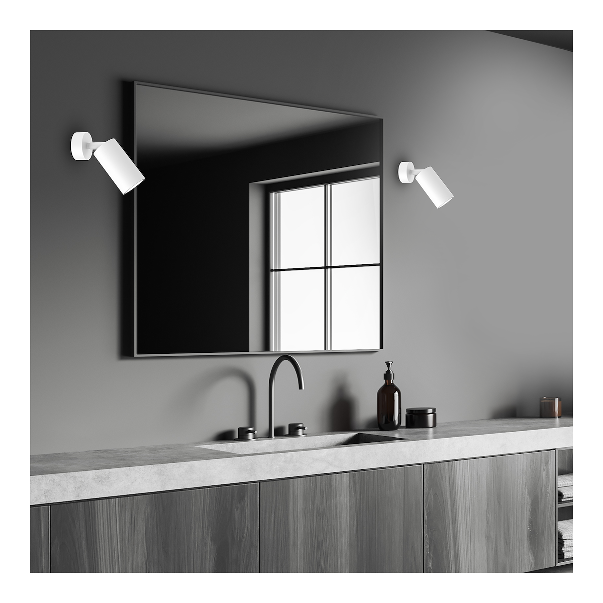 MiLagro Kinkiet Hudson 1xGU10 Biały MLP8801