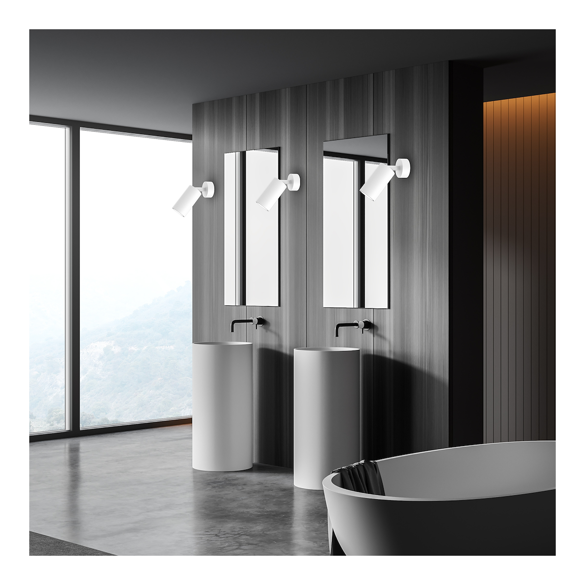 MiLagro Kinkiet Hudson 1xGU10 Biały MLP8801