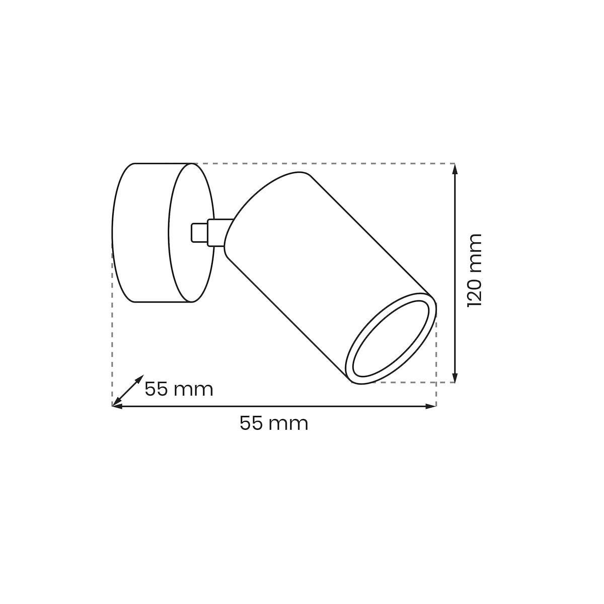MiLagro Kinkiet Hudson 1xGU10 Biały MLP8801