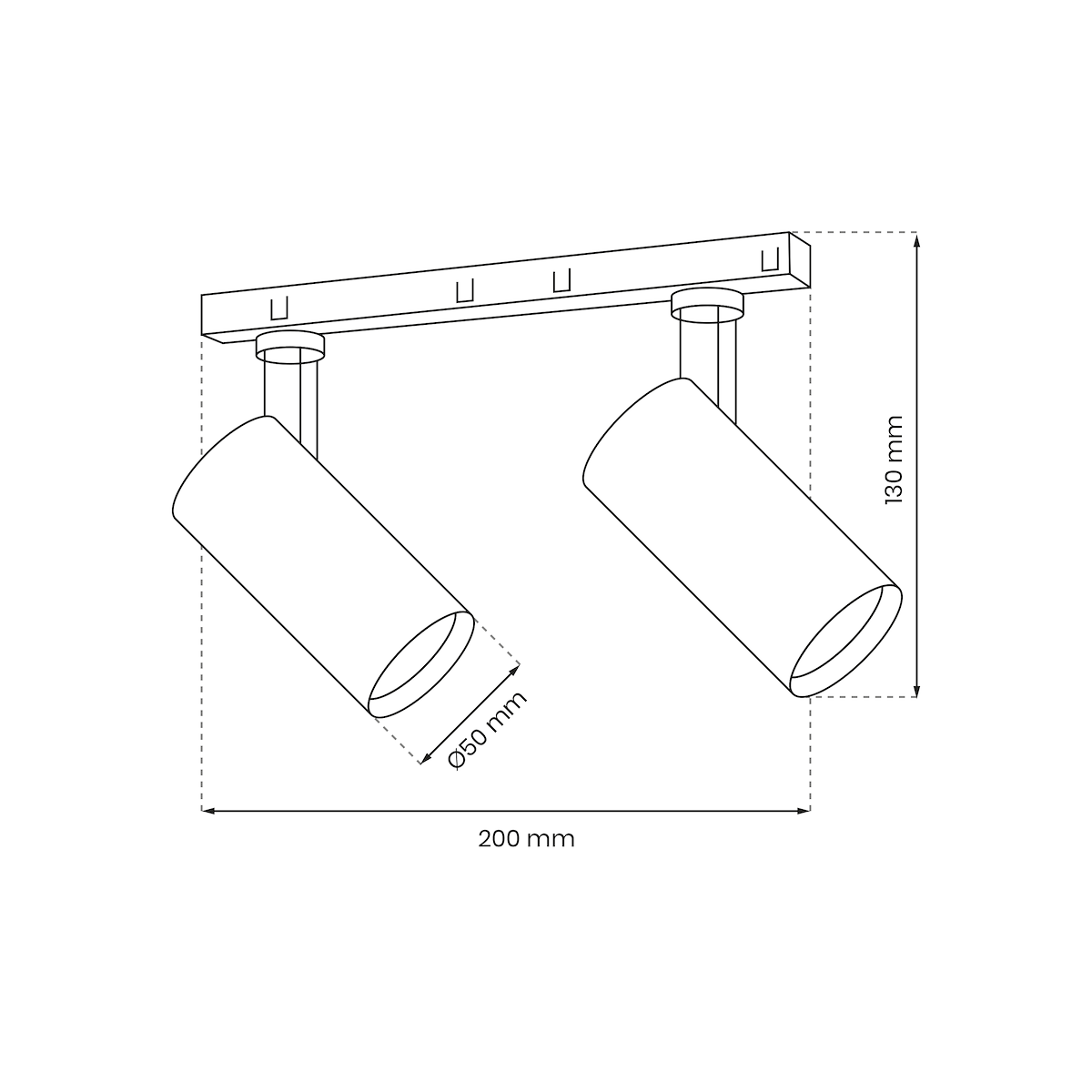 Magnetic Track 2x10W LED 4000K wyjątkowy element aranżacji