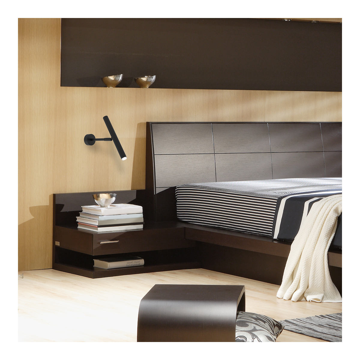 MiLagro Kinkiet MONZA BLACK 1xG9 max 8W LED MLP8837