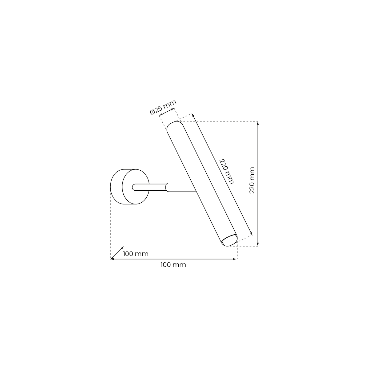 MiLagro Kinkiet MONZA BLACK 1xG9 max 8W LED MLP8837