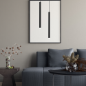 Lampa wisząca MONZA BLACK unikalne oświetlenie