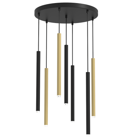 Lampa wisząca MONZA BRASS 7xG9 stylowe oświetlenie