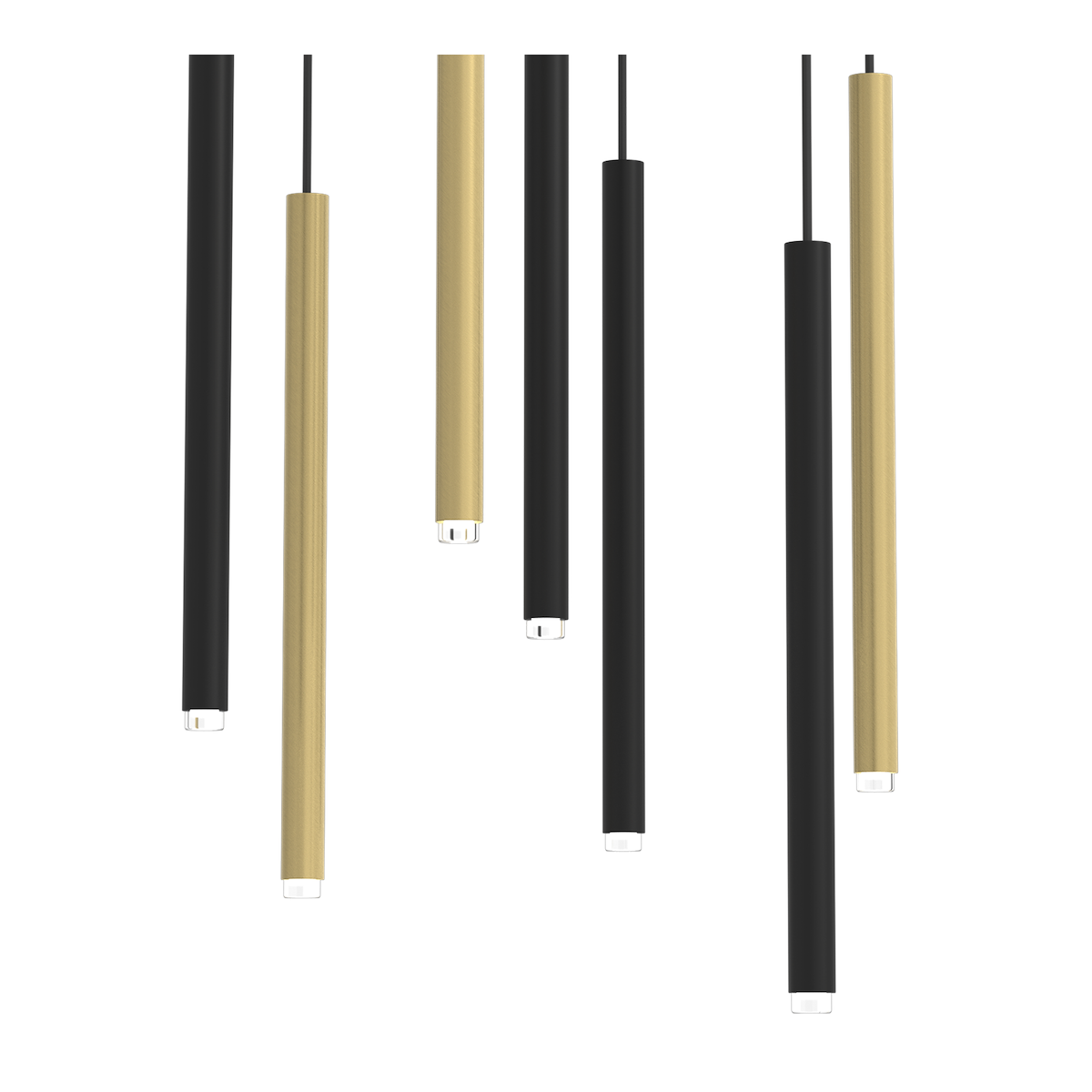 MiLagro Lampa wisząca MONZA BRASS 7xG9 max 8W LED MLP8843