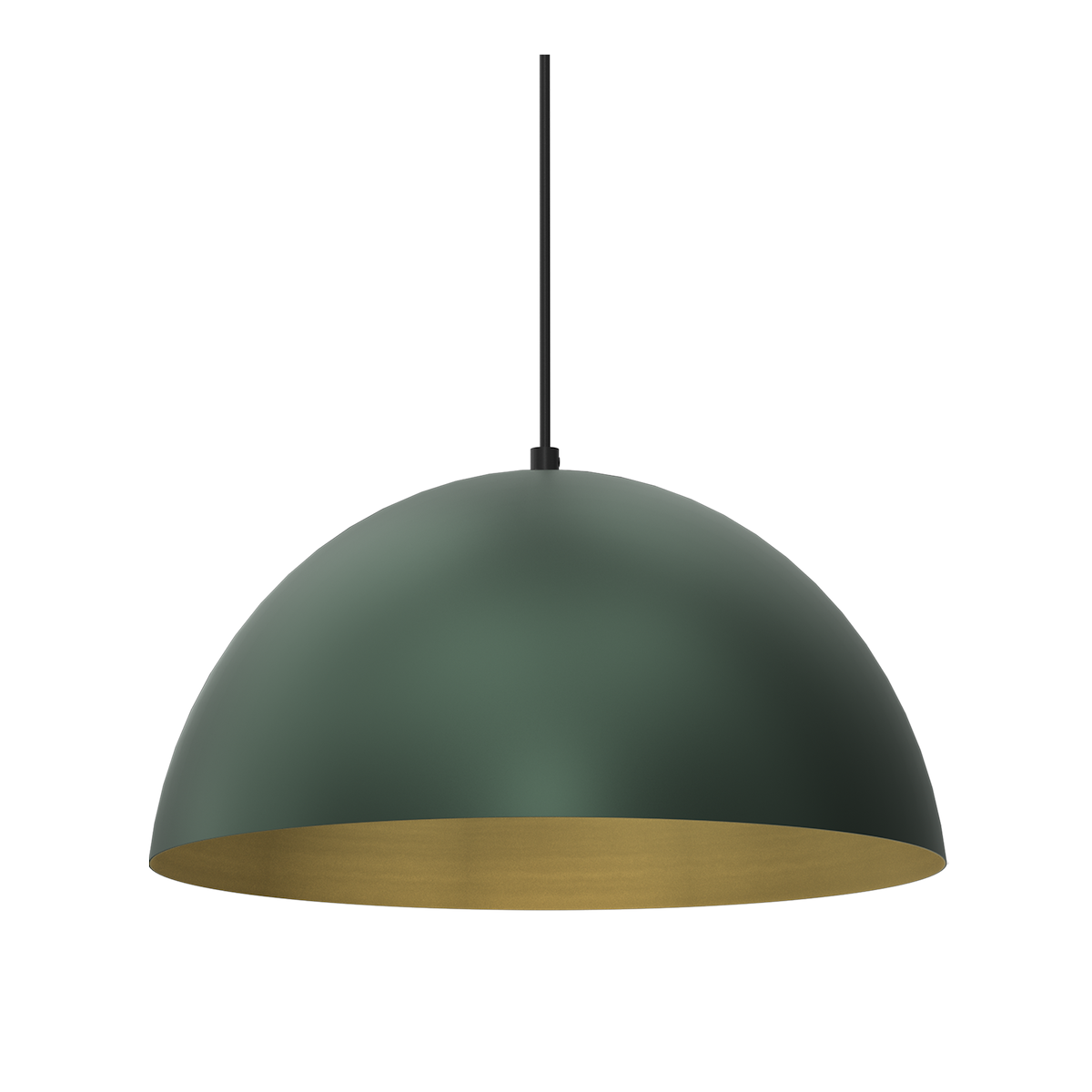 MiLagro Lampa wisząca BETA GREEN/GOLD 1xE27 35cm MLP8286