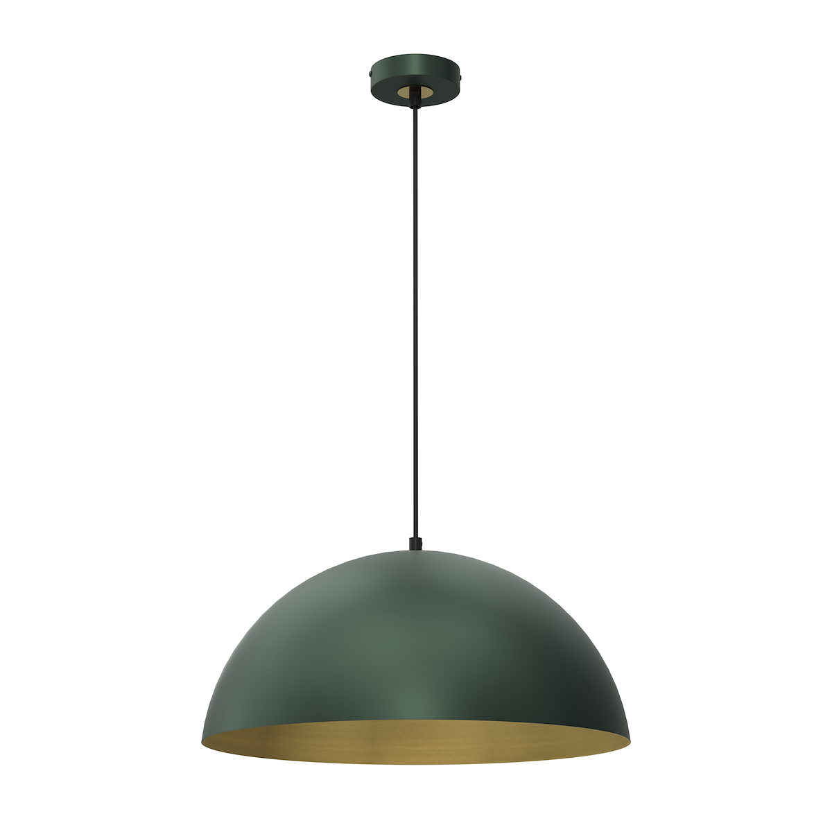 MiLagro Lampa wisząca BETA GREEN/GOLD 1xE27 45cm MLP8287