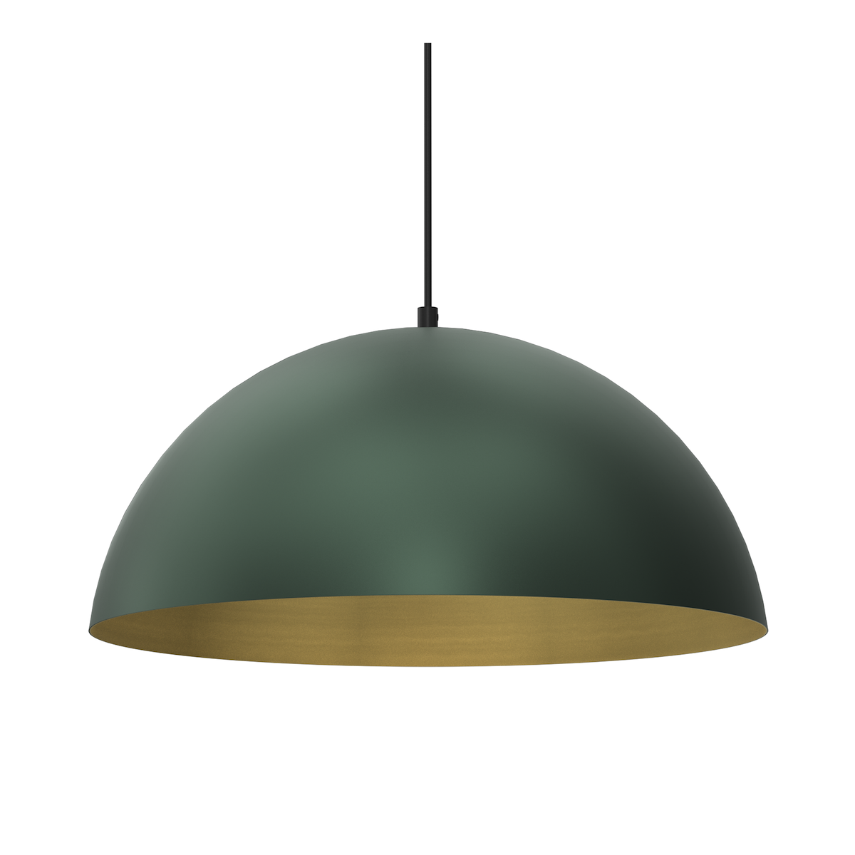 Lampa wisząca BETA GREEN GOLD 45cm światło podkreślające charakter wn