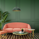 Lampa wisząca BETA GREEN GOLD 45cm światło podkreślające charakter wn
