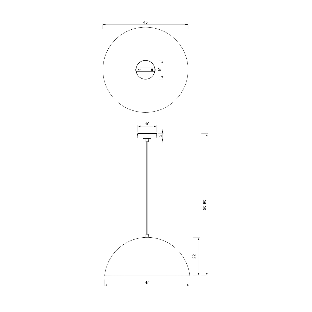 MiLagro Lampa wisząca BETA GREEN/GOLD 1xE27 45cm MLP8287
