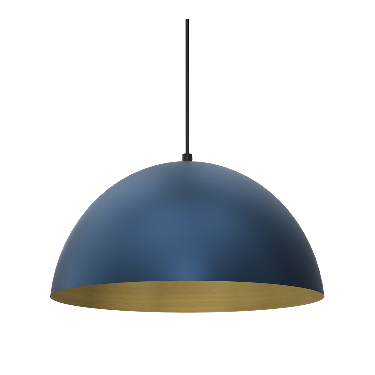 MiLagro Lampa wisząca BETA NAVY BLUE/GOLD 1xE27 35cm MLP8288