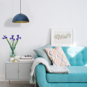 Lampa wisząca BETA NAVY BLUE GOLD nowoczesne lampy do wnętrz