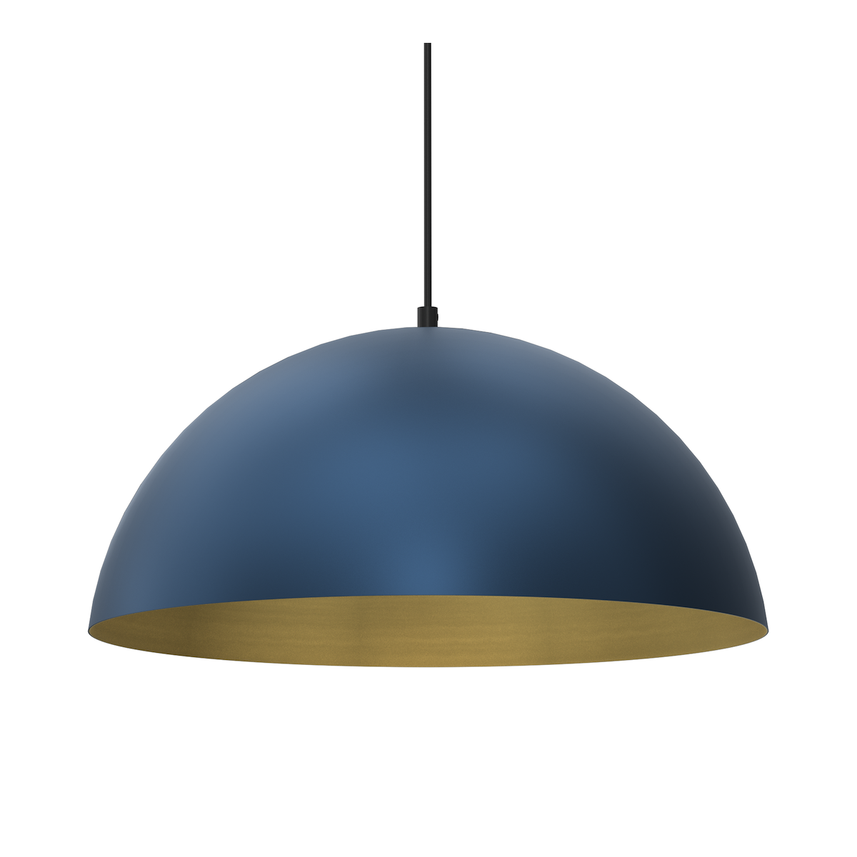 MiLagro Lampa wisząca BETA NAVY BLUE/GOLD 1xE27 45cm MLP8289