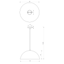 Lampa wisząca BETA NAVY BLUE 45cm designerskie lampy LED