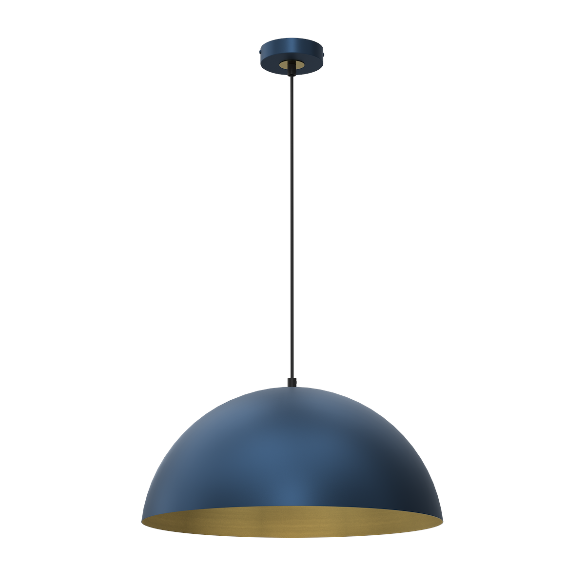 MiLagro Lampa wisząca BETA NAVY BLUE/GOLD 1xE27 45cm MLP8289