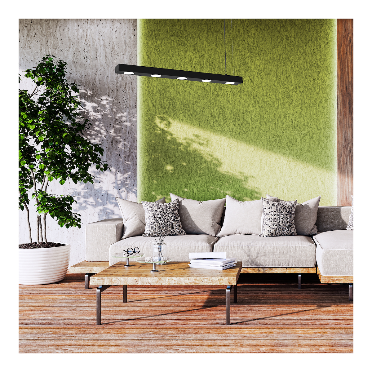 Lampa wisząca ALEXANDER 5xGX53 wyjątkowy element aranżacji