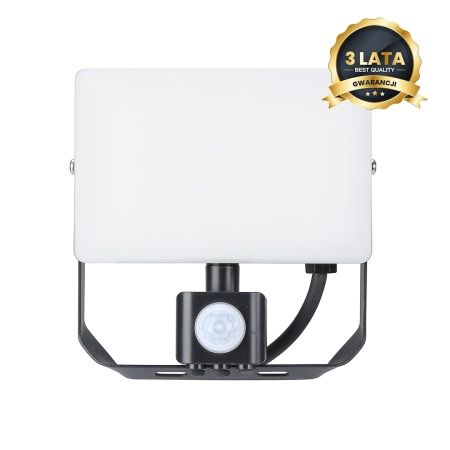 Naświetlacz LED 30W PIR 5000K designerskie lampy LED
