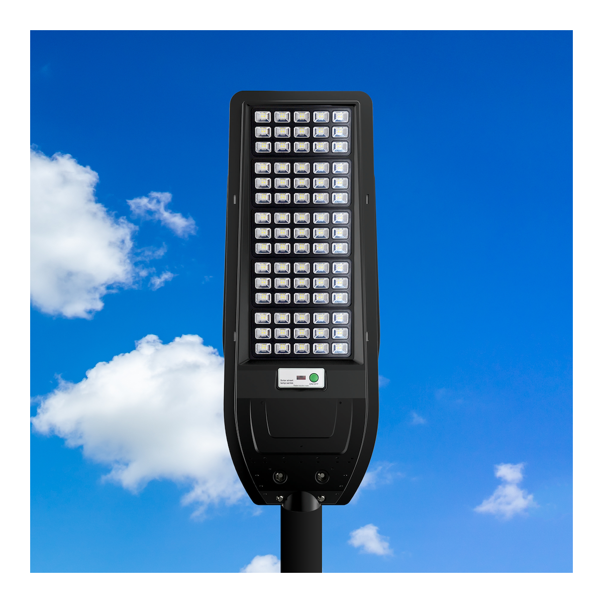 Latarnia solarna VIA 200W eleganckie oświetlenie