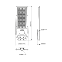 Latarnia solarna VIA 200W eleganckie oświetlenie