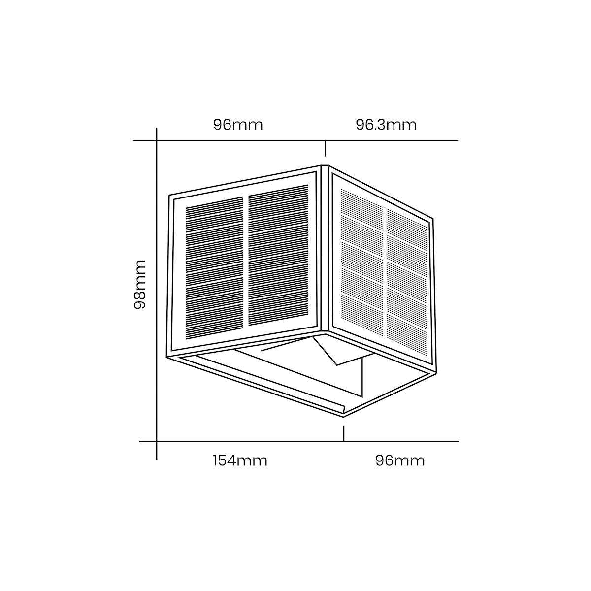Kinkiet solarny Wings 3000K premium oświetlenie