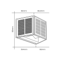 Kinkiet solarny Wings 3000K premium oświetlenie